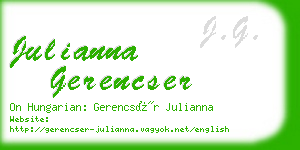 julianna gerencser business card